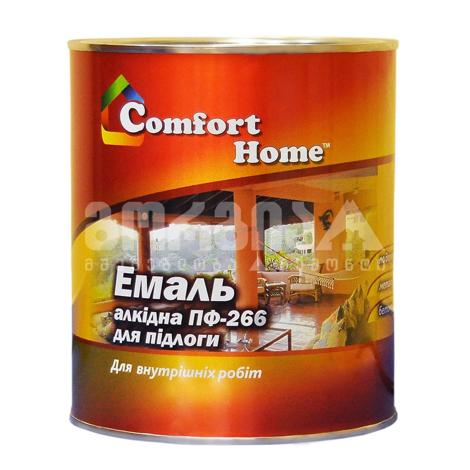 საღებავი იატაკისთვის წითელ-ყავისფერი 2.6კგ  COMFORT HOME