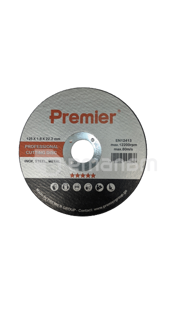 ლითონის საჭრელი დისკო Premier  125 x 1.6 x 22 მმ.