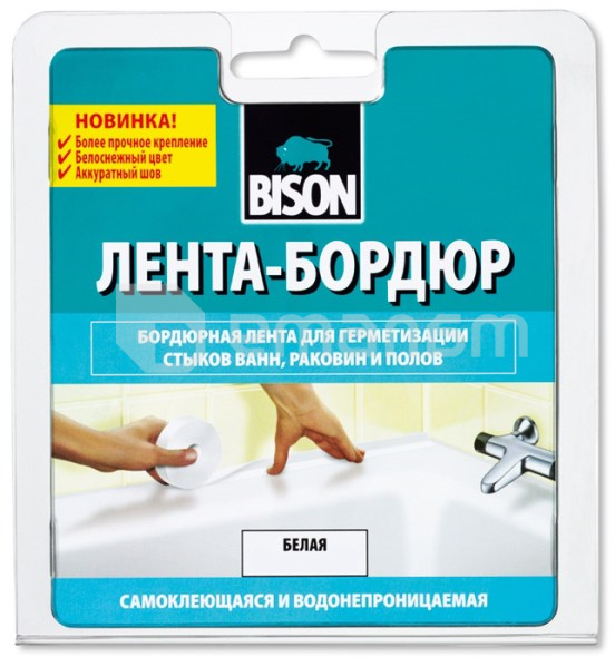 თვითწებვადი ლენტი Bison Sealantstrip Sanitary 38მმx3.35მ თეთრი
