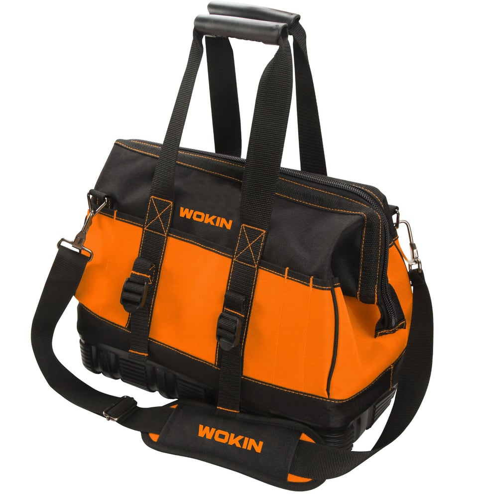 ხელსაწყოების ჩანთა Wokin 906216, 16″ Tools Bag, Black/Orange