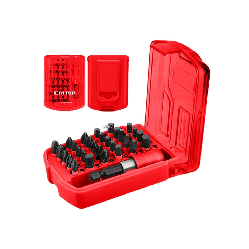 ხრახნდამჭერის თავაკების ნაკრები 30ც 25მმ ESBT68303 EMTOP