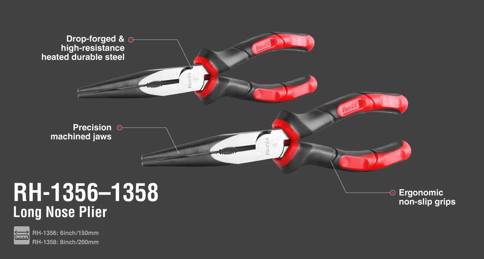 გრძელტუჩა Ronix RH-1356, 150mm