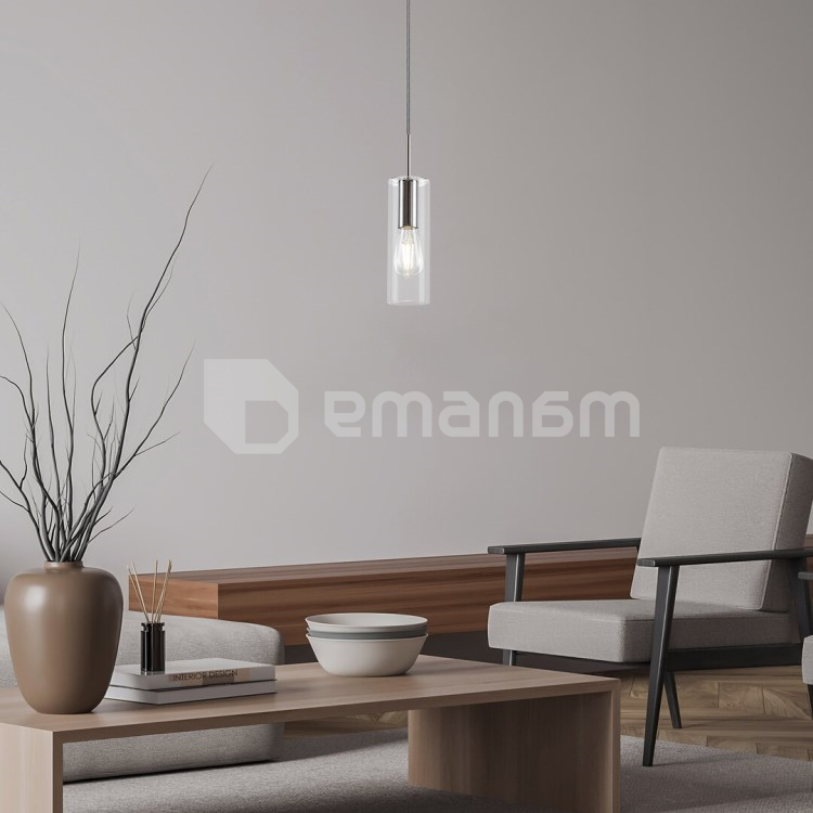 საკიდი Rabalux ESTA 1 E27 40W Ø90 h1500 ლითონი ქრომი 72048