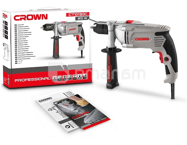 დარტყმითი დრელი Crown CT10130C 810W