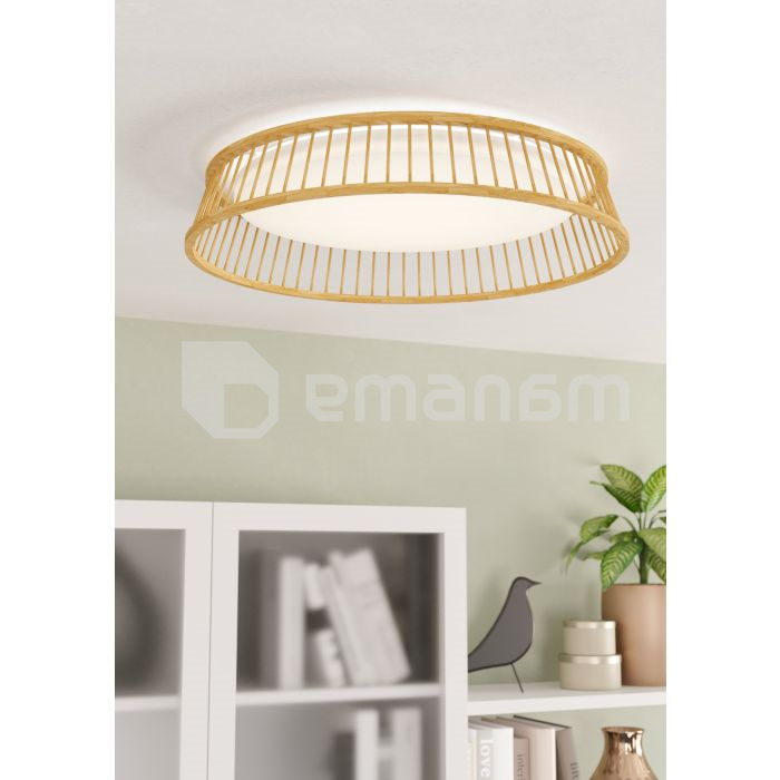 ჭერის სანათი EGLO 900797 20W 3000K Ø450 LUPPINERIA თეთრი ოქროსფერი