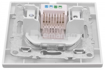 როზეტი კომპიუტერის EKF ERK01-035-10 RJ45 1 განყოფილებიანი თეთრი