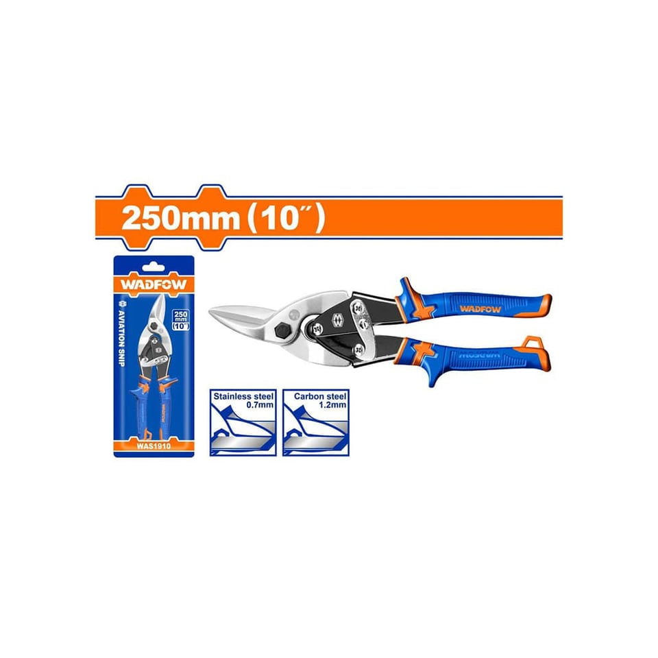 თუნუქის საჭრელი მაკრატელი 250 მმ L (WAS1910) WADFOW