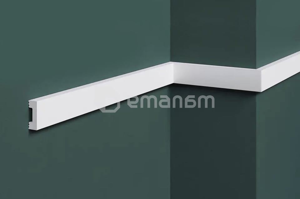 მოლდინგი ჭერის-კედლის Solid UHD 16/27 თეთრი 15x27x2000 მმ