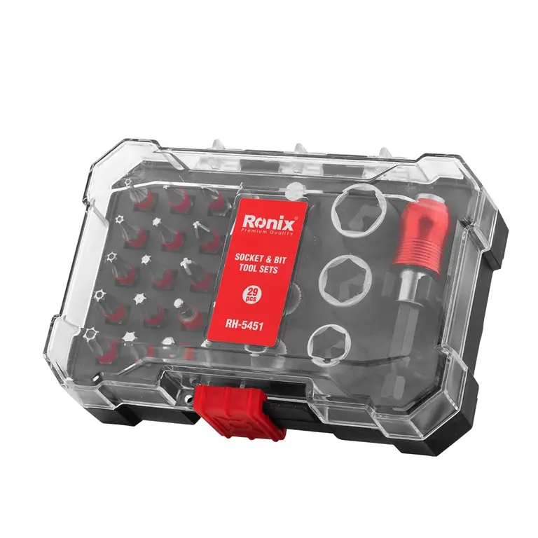 ბიტების და თავაკების ნაკრები Ronix RH-5451, 28ც