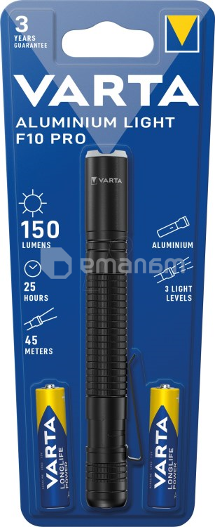 ფარანი Varta Aluminium Light F10 Pro 150lum