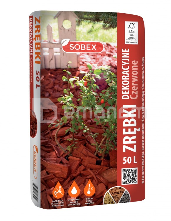 მულჩა Sobex Kora 50 ლ წითელი