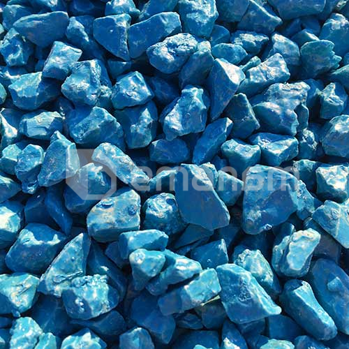 ქვა დეკორატიული შეღებილი ცისფერი GeoColor Decor 8 კგ