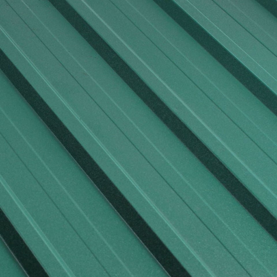 პროფილირებული ფერადი თუნუქის სახურავი 0.40X1140 ხაოიანი RAL 6005 NOVA