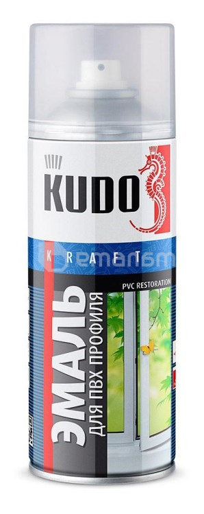 ემალი PVC პროფილისთვის Kudo KU-6101 520 მლ თეთრი