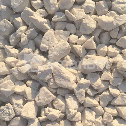 ქვა დეკორატიული შეღებილი თეთრი 1კგ