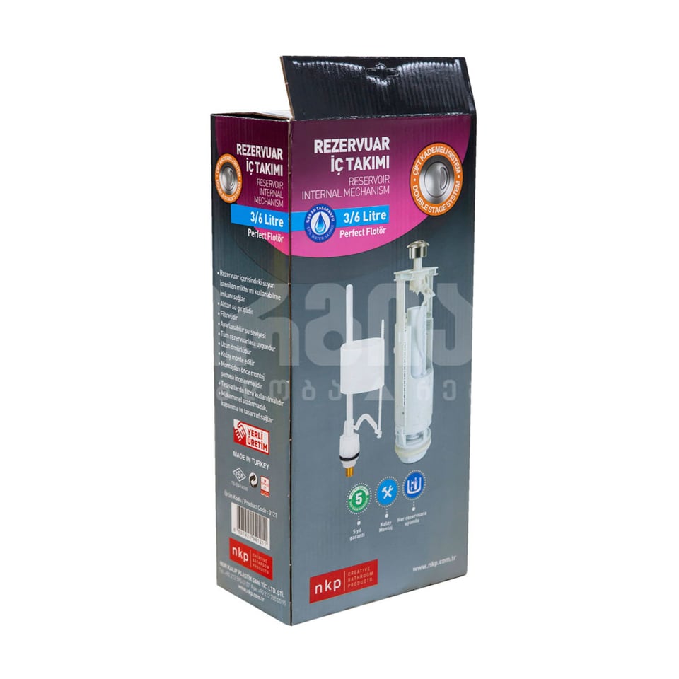 ჩამრეცხი მექანიზმი- 3/6 lt  (121) NKP