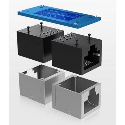 ქსელის კაბელის გადასაბმელი UGREEN NW114 (20390), Rj45 Ethernet Connector, Black