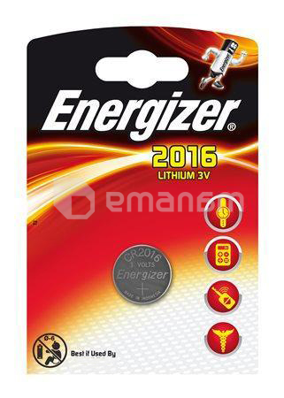 ელემენტი Energizer CR2016 3V Lithium 1 ც