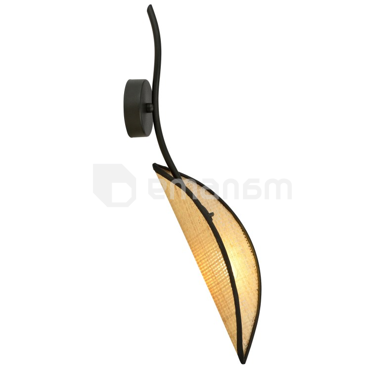 ბრა EMIBIG LOTUS K1 E14 1x MAX 40W შავი როტანგი