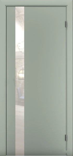 კარის ბლოკი Terminus Solid 802 olivin №802 შუშა - Planilak რძისფერი 38x700x2150 mm