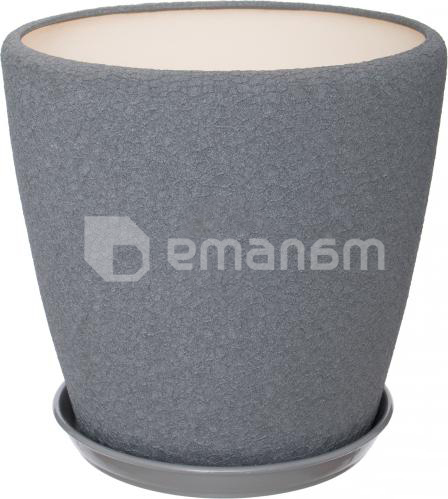 კერამიკული ქოთანი Oriana Gracia №2 აბრეშუმი მეტალიკი 20.5x19.5 სმ 4.5 ლ