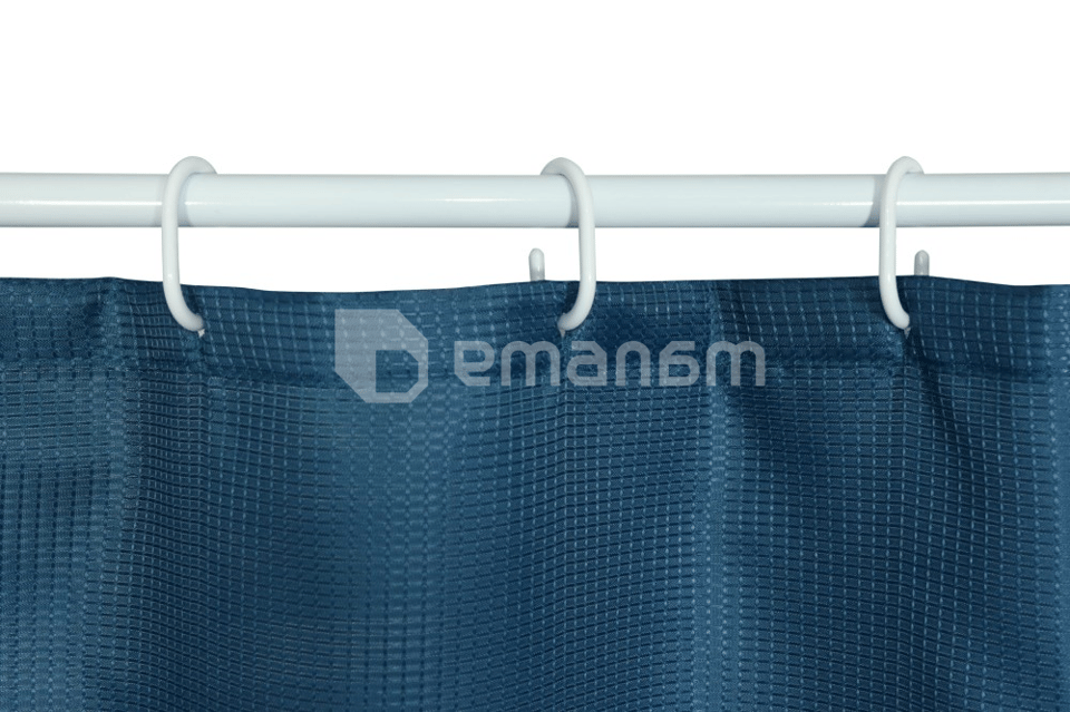 აბაზანის ფარდა Bisk Rist polyester 180x200 Blue Navy