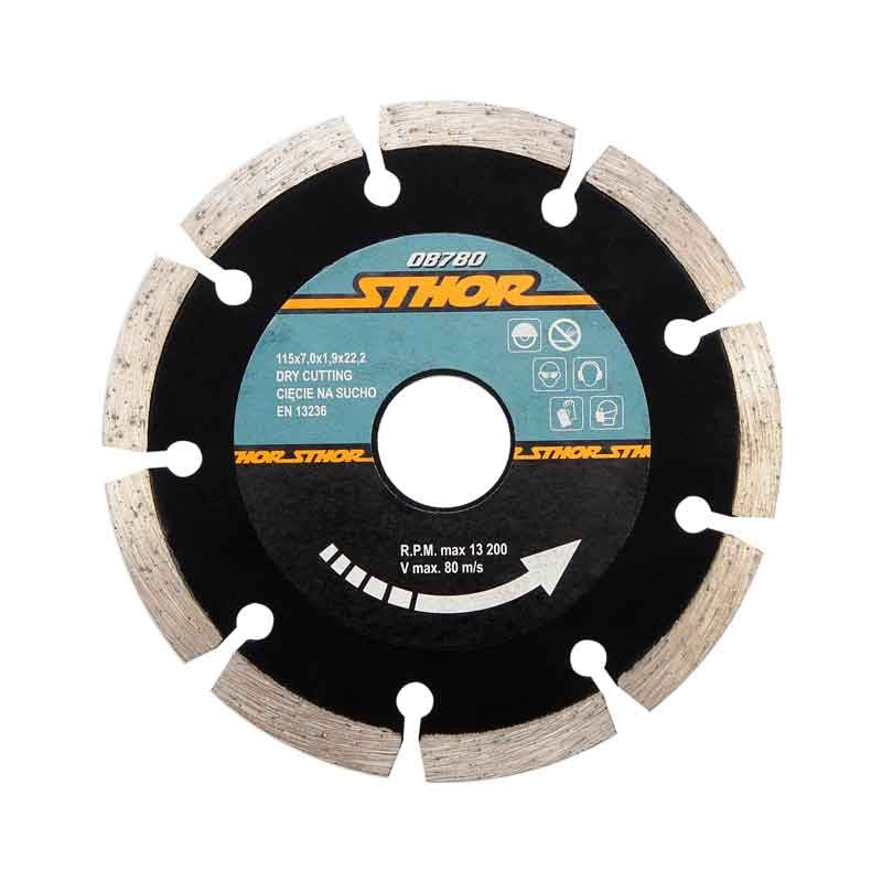 დისკი ალმასის 115მმ სეგმენტური (ბეტონი, გრანიტი, კერამიკა)