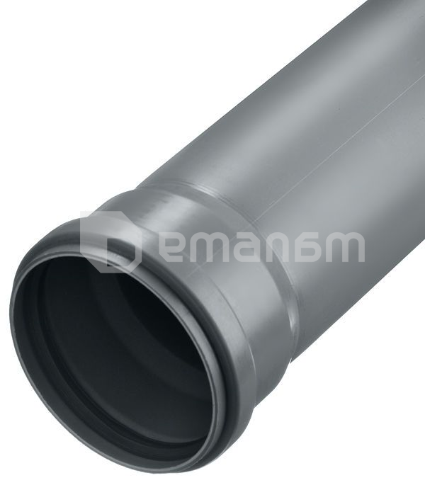 მილი შიდა კანალიზაციის  Hakan 50X2000 PP HT S20 GREY