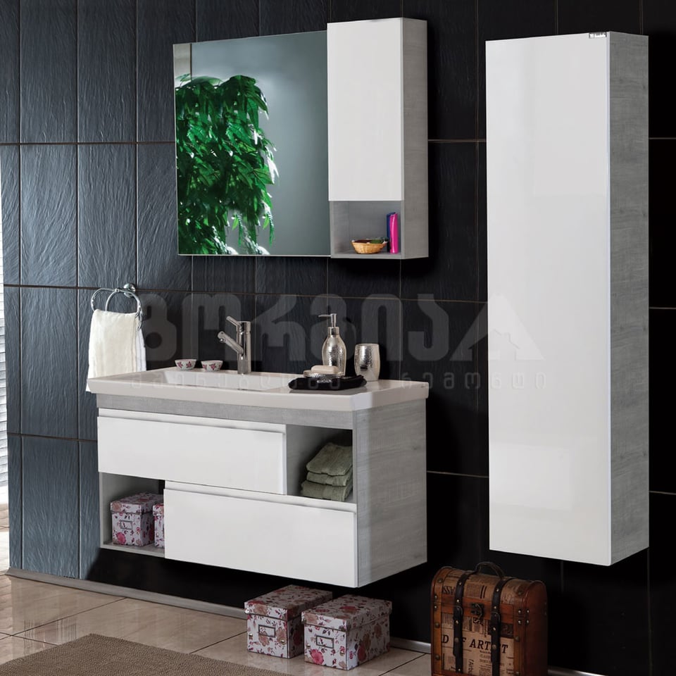 აბაზანის  ავეჯი KARASU 100სმ White Lisbon (V2)