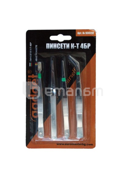 პინცეტების ნაკრები Gadget 930232 4 ც