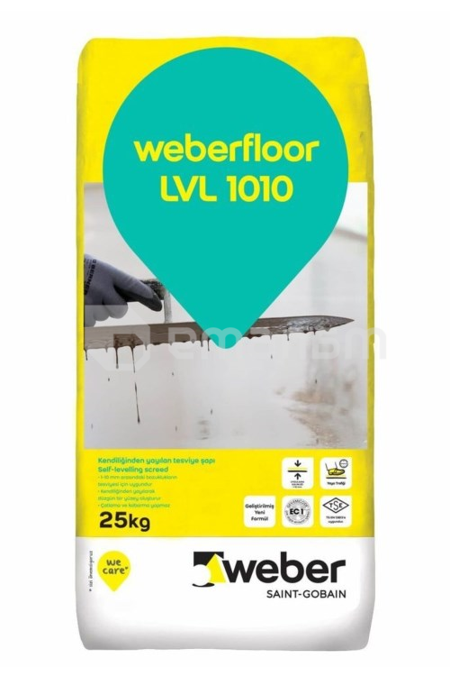 დასასხმელი იატაკი Weber Floor LVL 1010 25 კგ