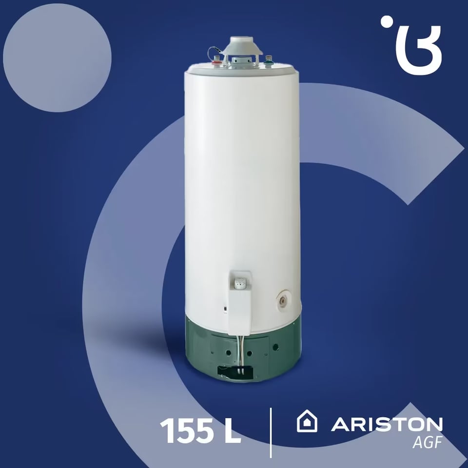 AGF მოცულობითი წყლის გამაცხელებელი გაზზე - 150 ლიტრი