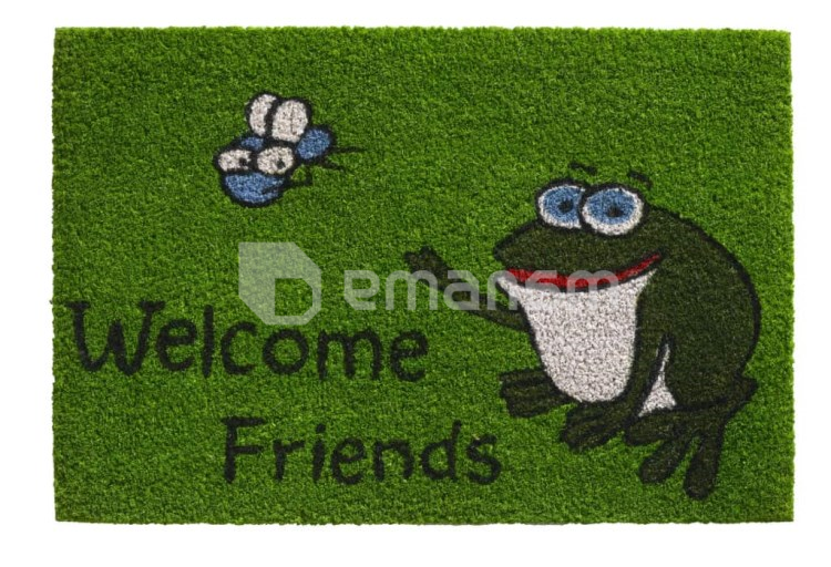 ფეხსაგები Hamat Ruco Print Welcome Friends Frog 40x60 სმ