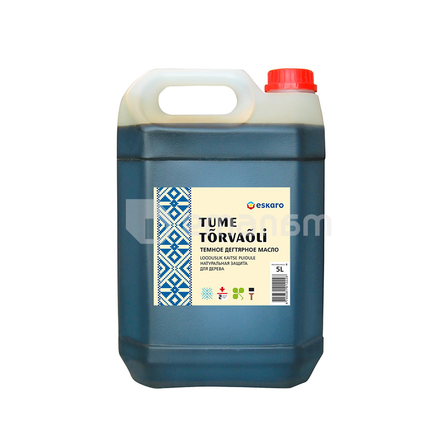 ხის ზეთი კუპრის Eskaro Tume Tõrvaõli მუქი 5ლ