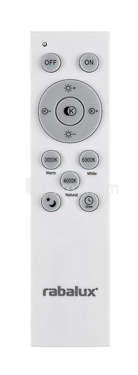 საკიდი Rabalux Tesia LED 60W 3000 6000K შავი თეთრი 71041