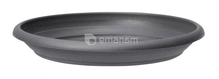 ქოთანის დასადგამი პლასტმასის Scheurich METALLIC GREY 64/331 UNTERTELLER