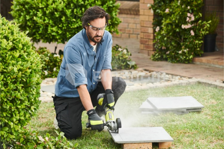 კუთხის სახეხი მანქანა აკუმულატორის Ryobi RAG18125-0 ONE+ 18V