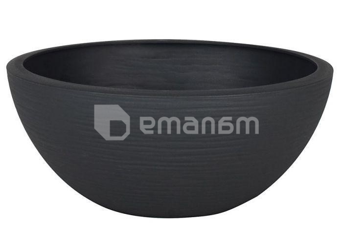 ქოთანი პლასტმასის EDA Plastiques VASQUE GRAPHIT 25 X 10,5სმ 3,3ლ