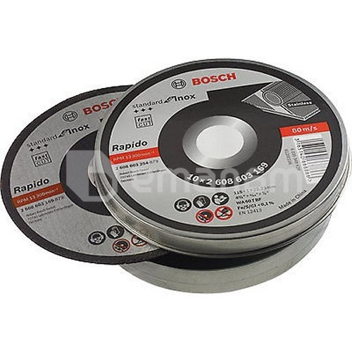 საჭერელი დისკი Bosch Cutting disc Standard for Inox 115x1x22.23mm, S