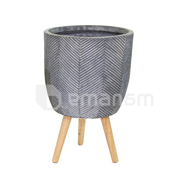 ქოთანი კერამიკული Mega Collections Lowa Leggs Egg Pot Washed 32x51სმ 24ლ
