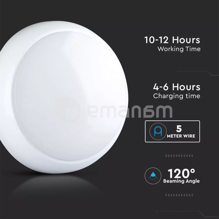 სანათი მზის პანელით და პულტით V-TAC LED Solar 7613 IP65 3in1 15W