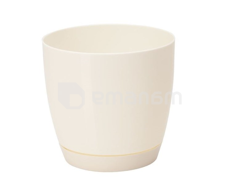 პლასტმასის ქოთანი FORM PLASTIC Toscana round 0742-001 Ø15 კრემი