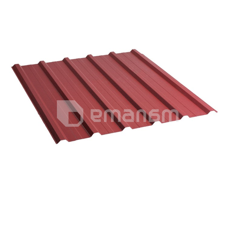 ფენილი პროფილირებული ტრაპეცია 1140x2000x0.45 მმ 2.28 მ² Wrinkle ბორდოსფერი