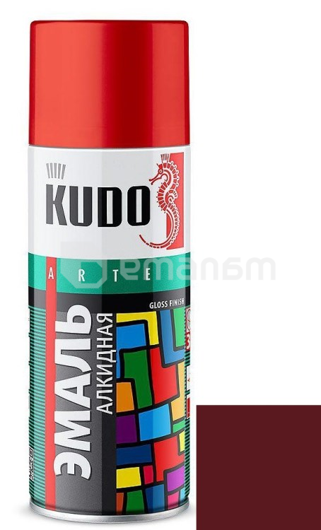ემალი უნივერსალური Kudo KU-10045 Ral 3005 ბორდოსფერი 520 მლ