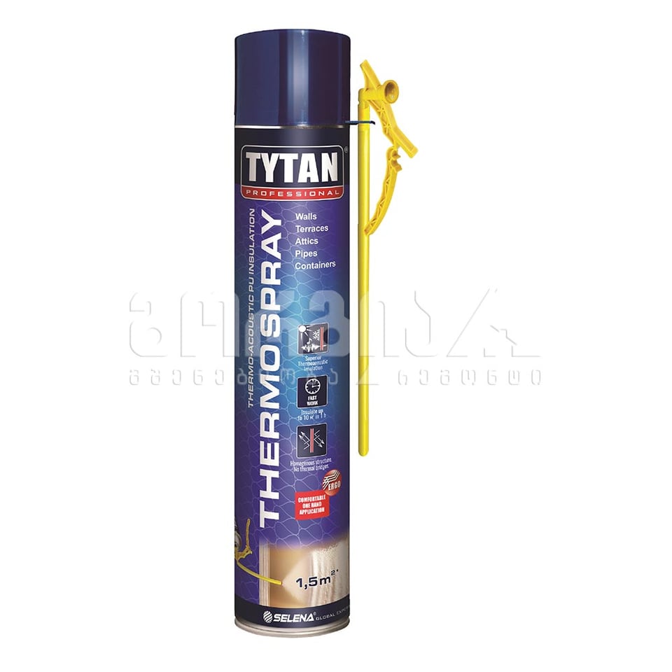 თერმოსაიზოლაციო ქაფი "ტიტანი" პროფ. THERMOSPRAY 800მლ.