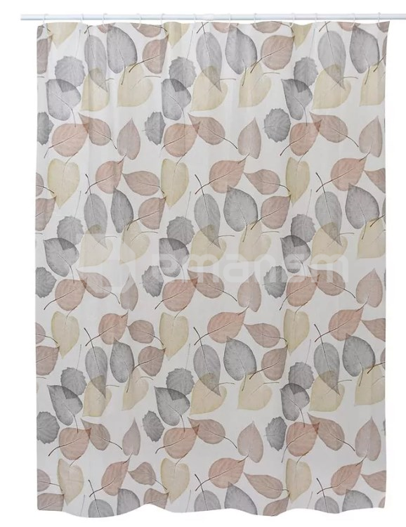 აბაზანის ფარდა კაუჭებით Bisk Platin Basic Multi 180x200 სმ