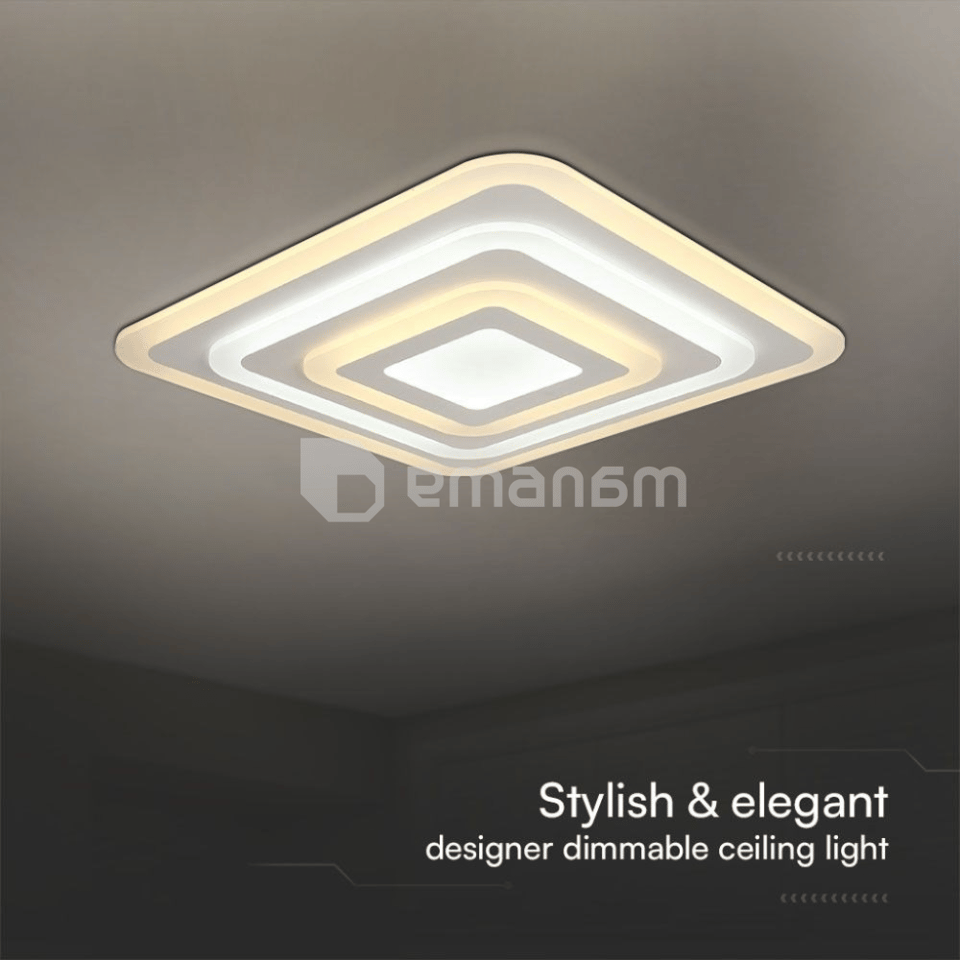 ჭაღი LED V-TAC 77W 6700Lm თეთრი IP20 VT-7719 23396