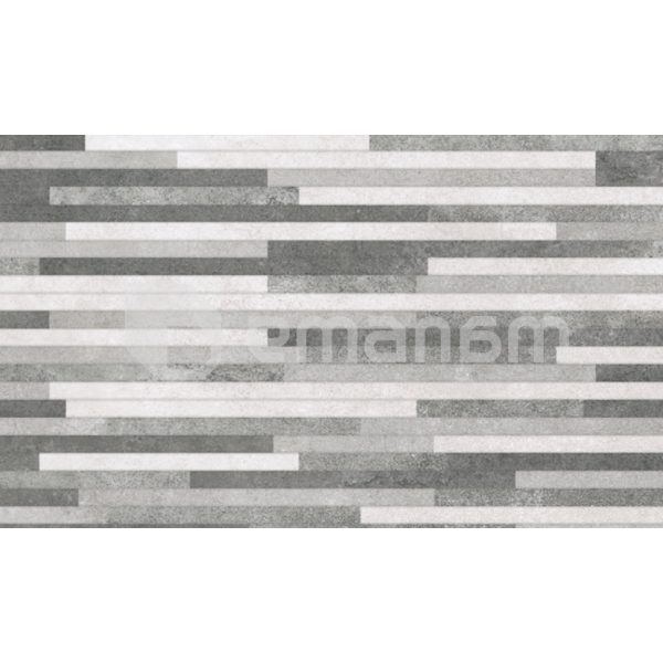 კაფელი Halcon Ceramicas LYRIC RELIEVE GRIS 33x55