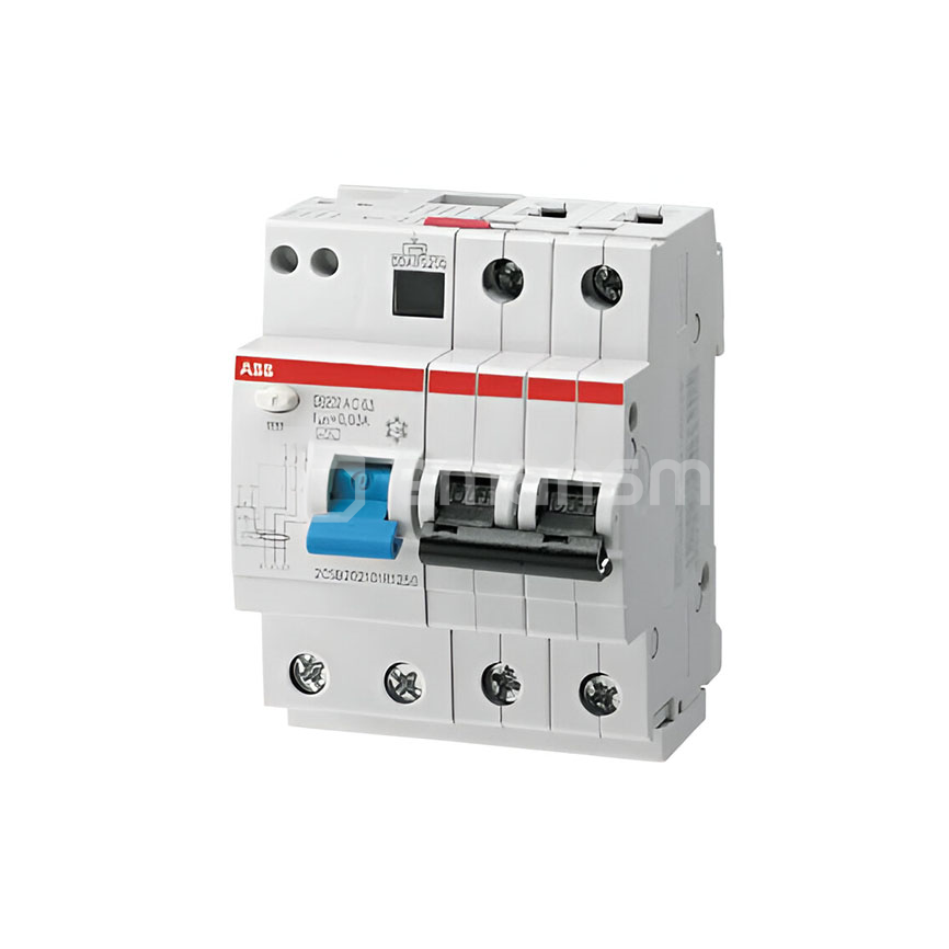 მოდულური დიფერენციალური ამომრთველი ABB 230V AC 6kA 63A 30mA 2P