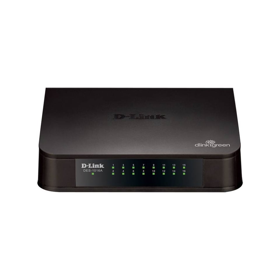 D-Link DES-1016A Unmanaged Switch 16x100Base-TX, plastic case